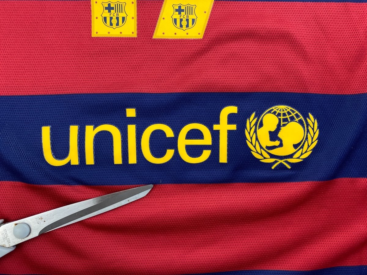 Barcelona Home Shirt 2015/16 Match Issue Signed Munir #17 - 9/10 - M