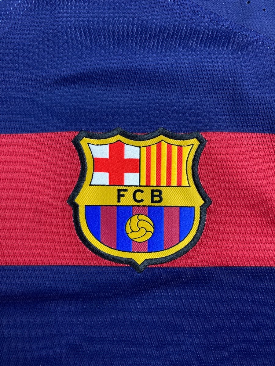 Barcelona Home Shirt 2015/16 Match Issue Signed Munir #17 - 9/10 - M