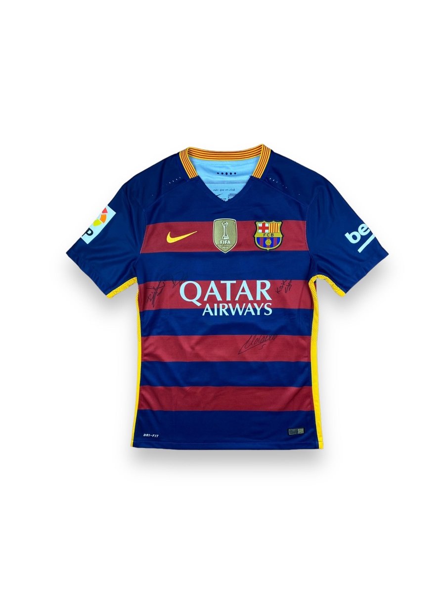 Barcelona Home Shirt 2015/16 Match Issue Signed Munir #17 - 9/10 - M