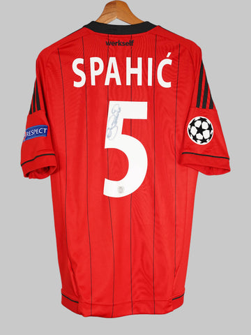 Bayer Leverkusen Home Shirt 2013/14 Spahic 5 Signed (M)