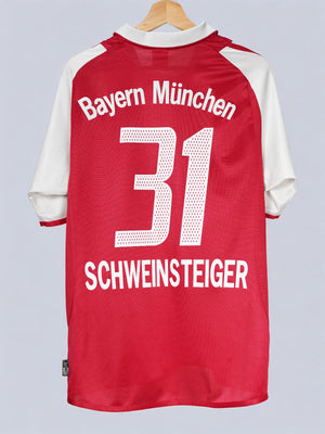 Bayern Munich Home Shirt 2003/4 Schweinsteiger 31 (M)