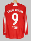 Bayern Munich Home Shirt L/S 2007/8 Toni #9 (M)