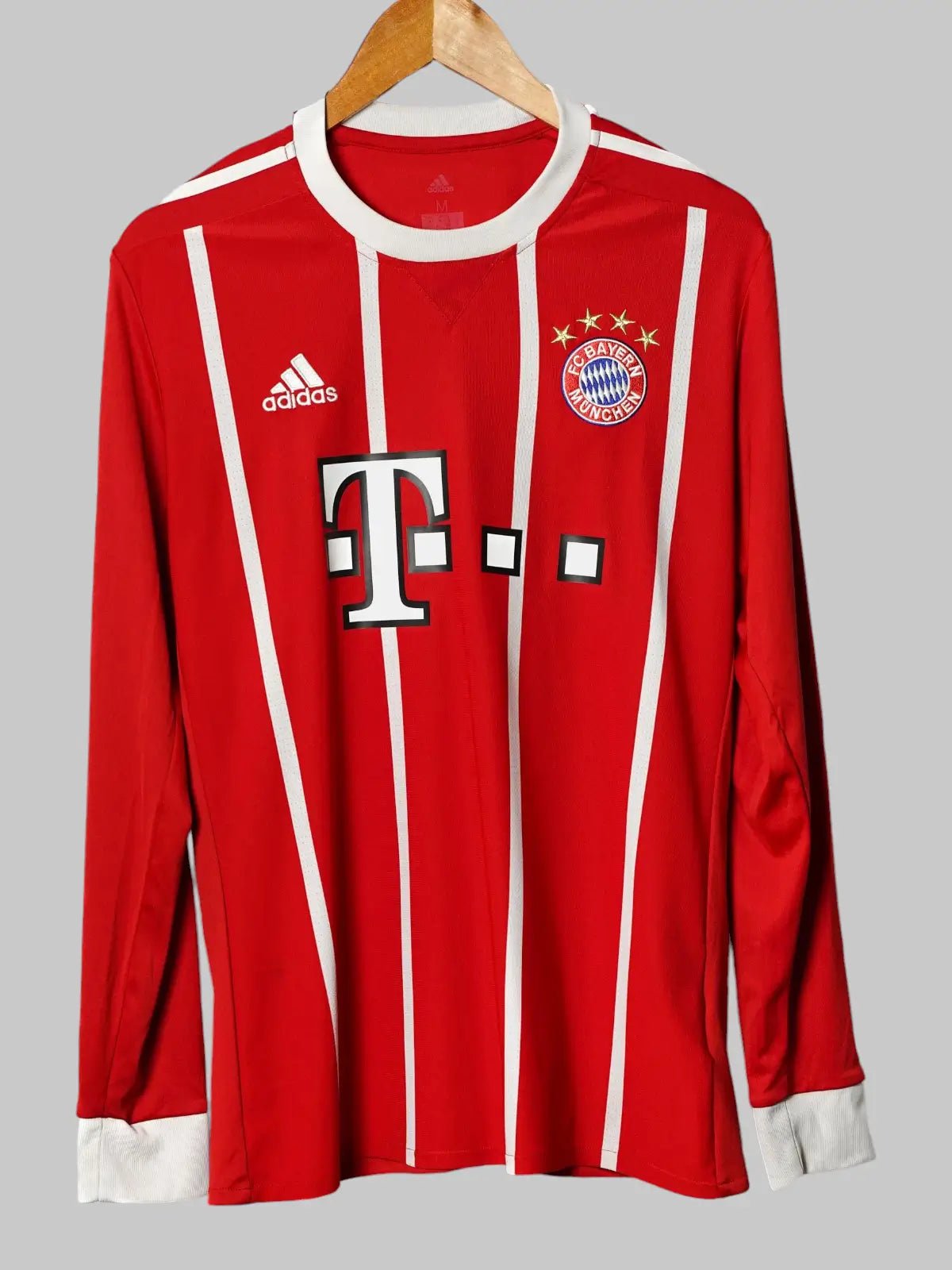 Bayern Munich Home Shirt L/S 2017/18 James 11 (M)