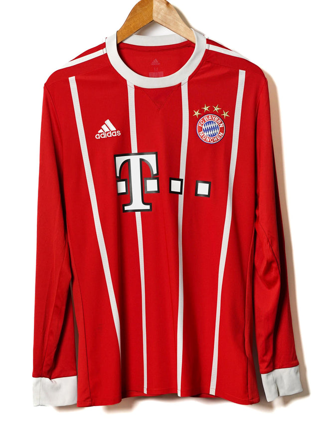 Bayern Munich Home Shirt L/S 2017/18 James #11 (M)