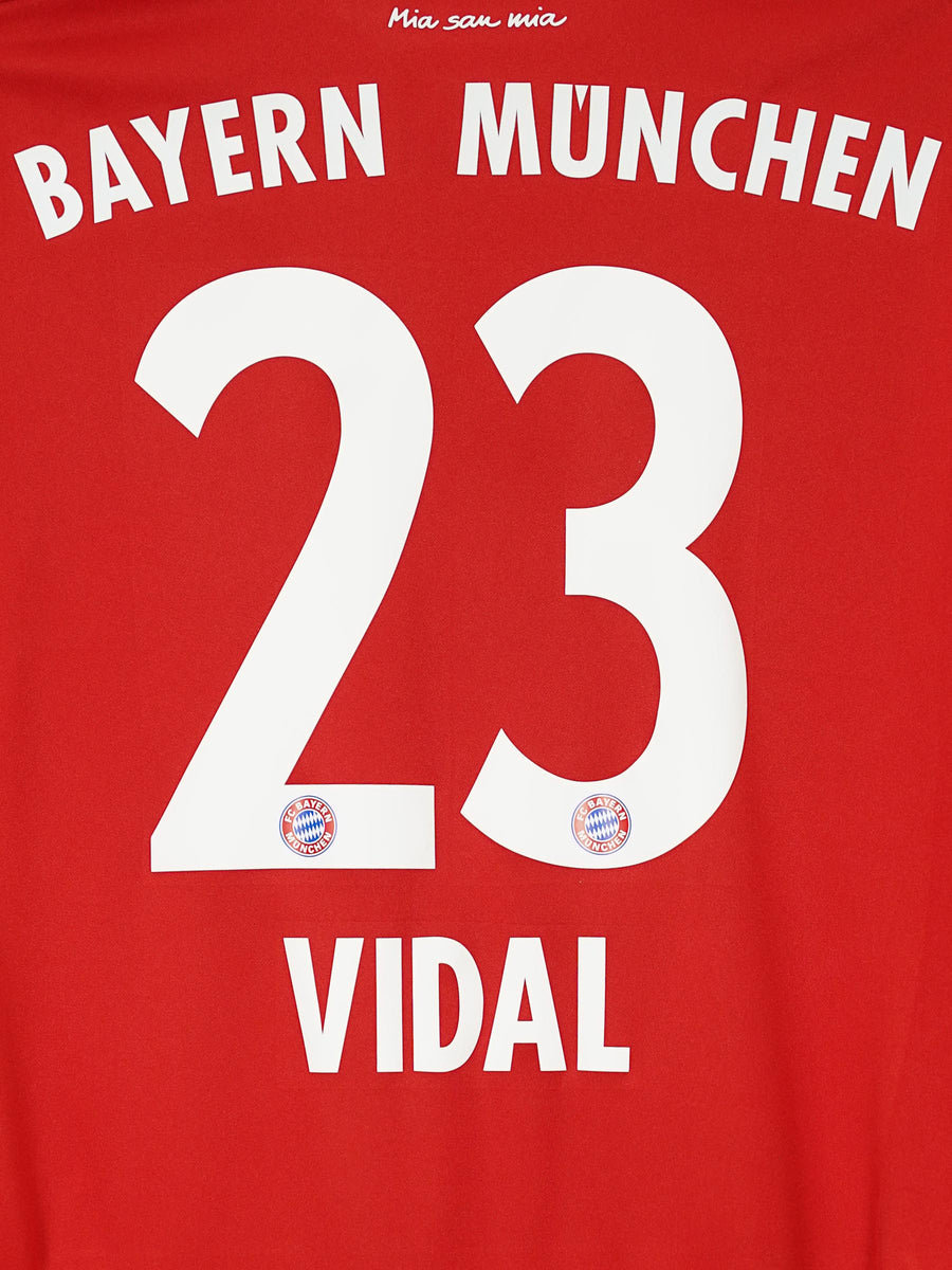 Bayern Munich L/S Home Shirt 2017/18 Vidal 23 (L)