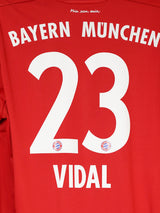 Bayern Munich L/S Home Shirt 2017/18 Vidal 23 (L)