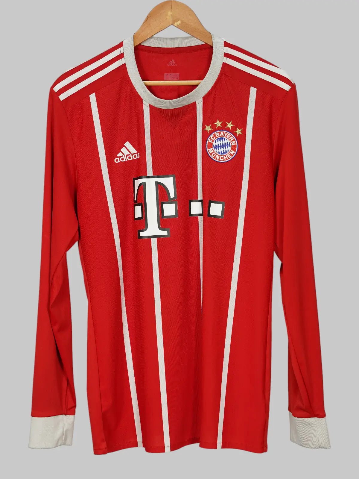 Bayern Munich L/S Home Shirt 2017/18 Vidal 23 (L)