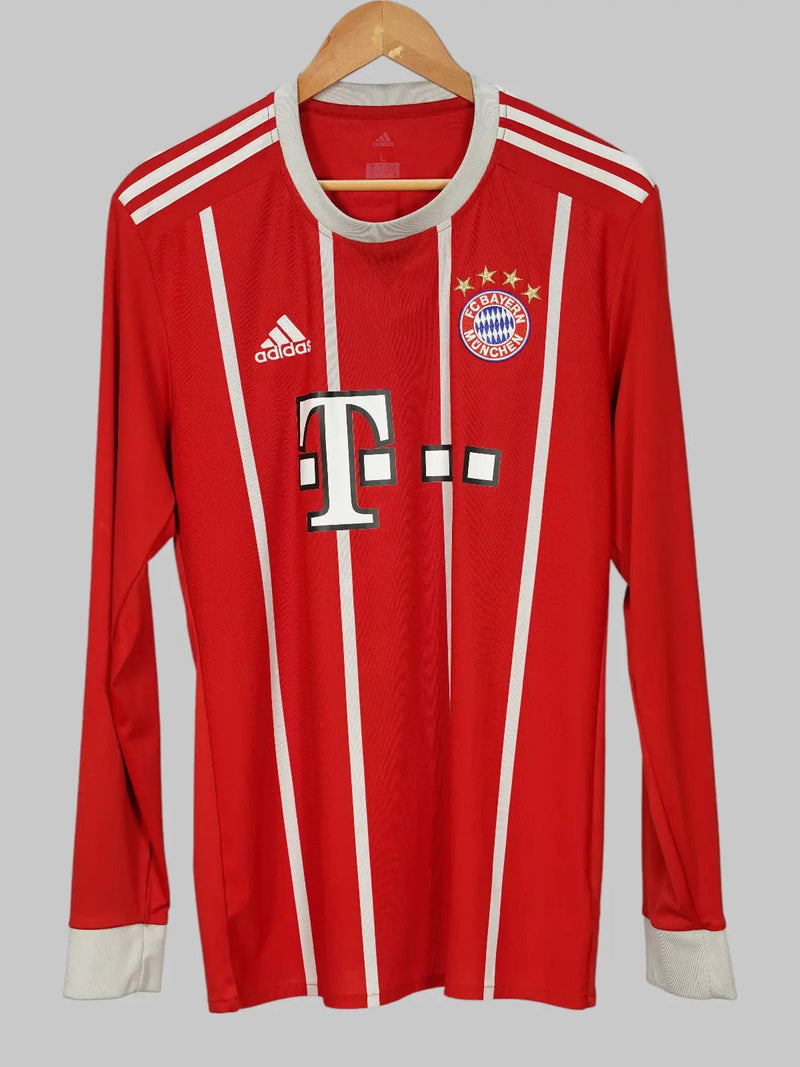 Bayern Munich L/S Home Shirt 2017/18 Vidal 23 (L)