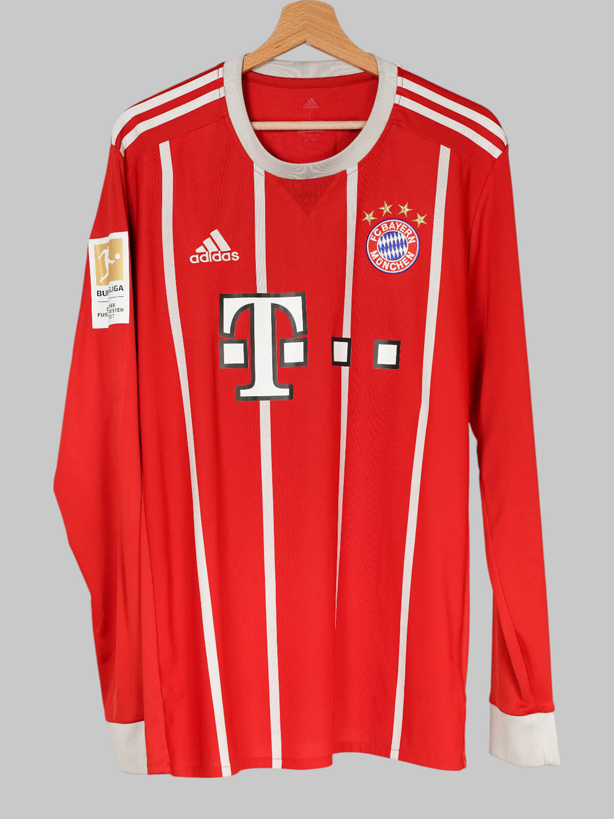 2017/18 Bayern Munich Vidal #23 Home Shirt L/S (L) Adidas | First11