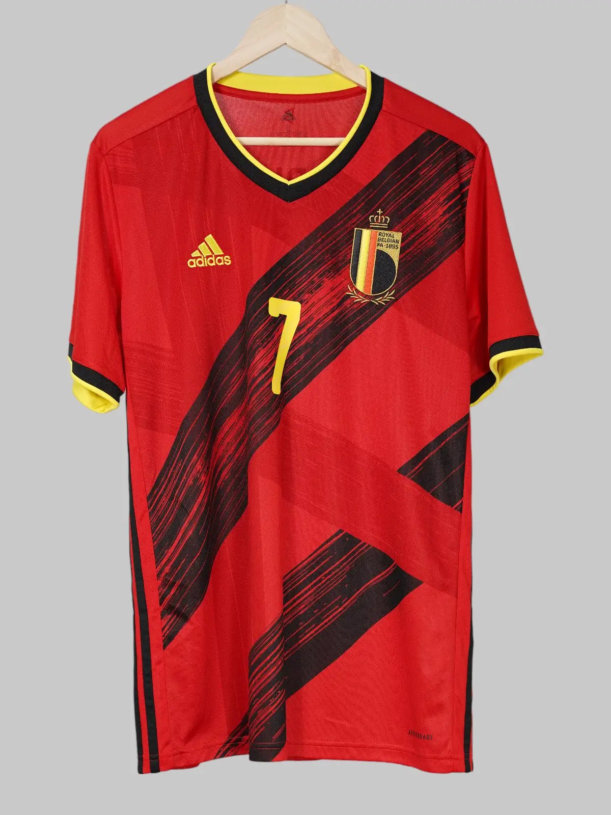 2020/21 Belgium De Bruyne #7 Home Shirt (L) Adidas – First11