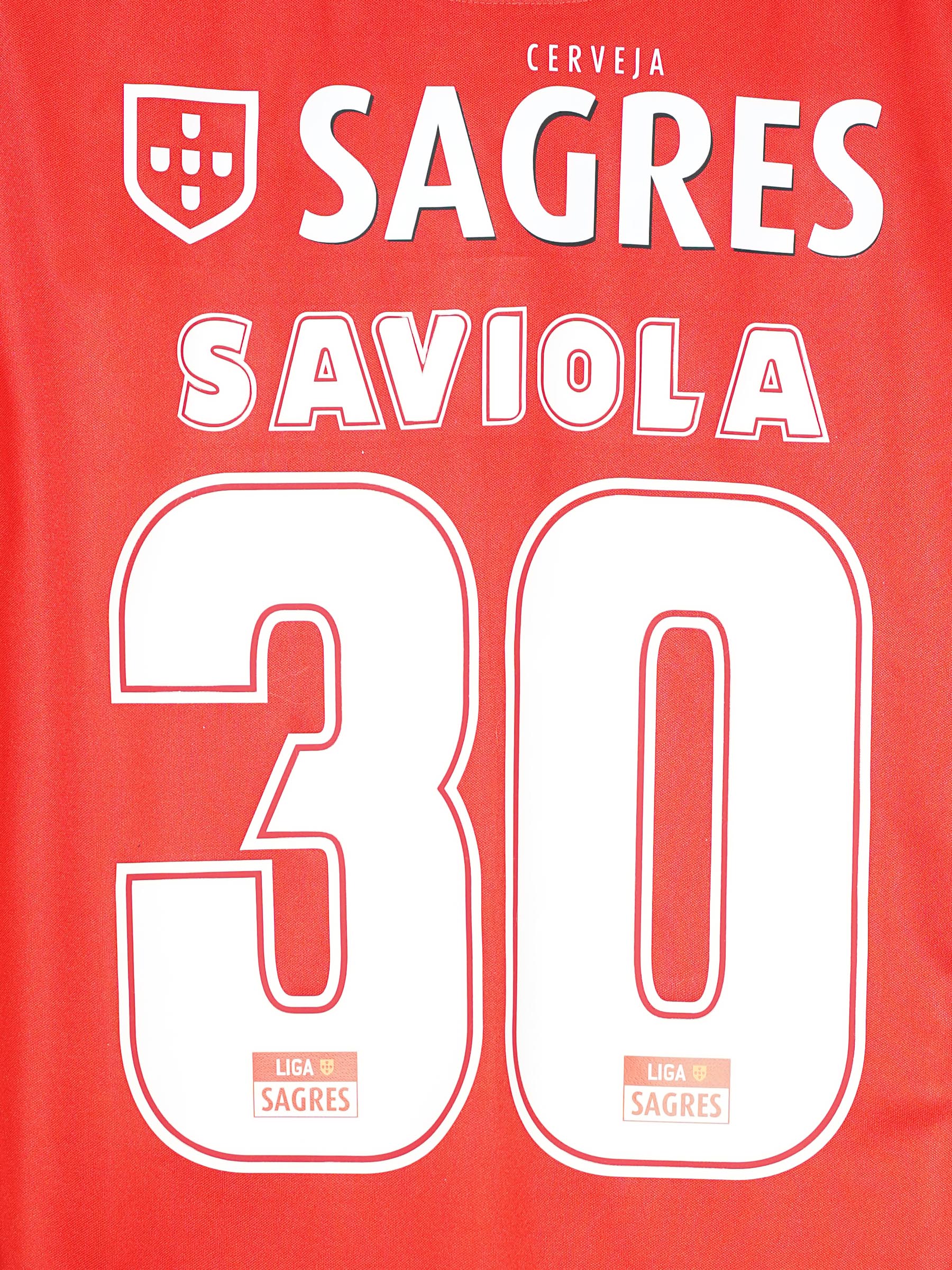 Benfica Home Shirt 2010/11 Saviola 30 (L)