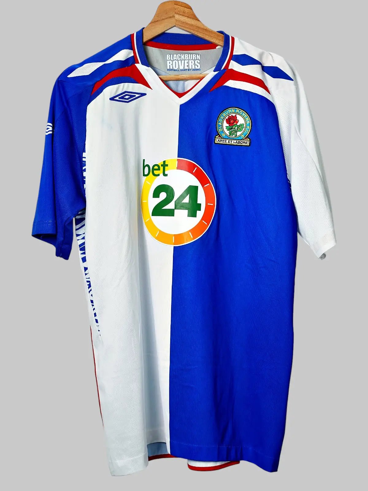 Black Burn Rovers Home Shirt 2007/8 (L)