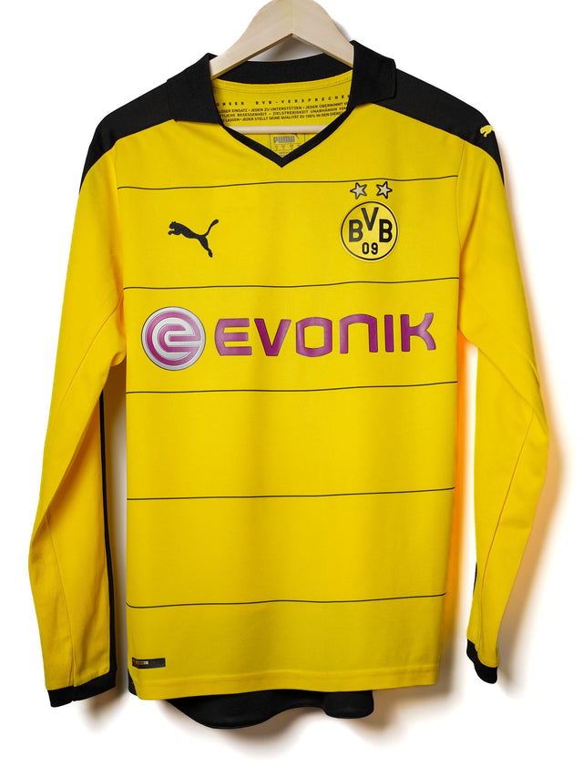 Borussia Dortmund Home Shirt 2015/16 L/S Aubameyang 17 (S)