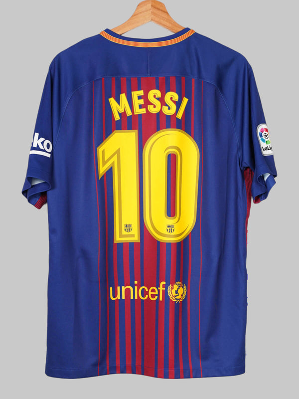 2017/18 Barcelona Messi #10 Home Shirt (L)