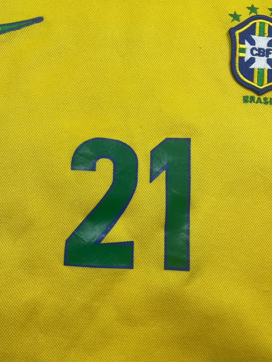 Brazil 1998/99 Home Shirt Ronaldinho #21 - 10/10 - XL