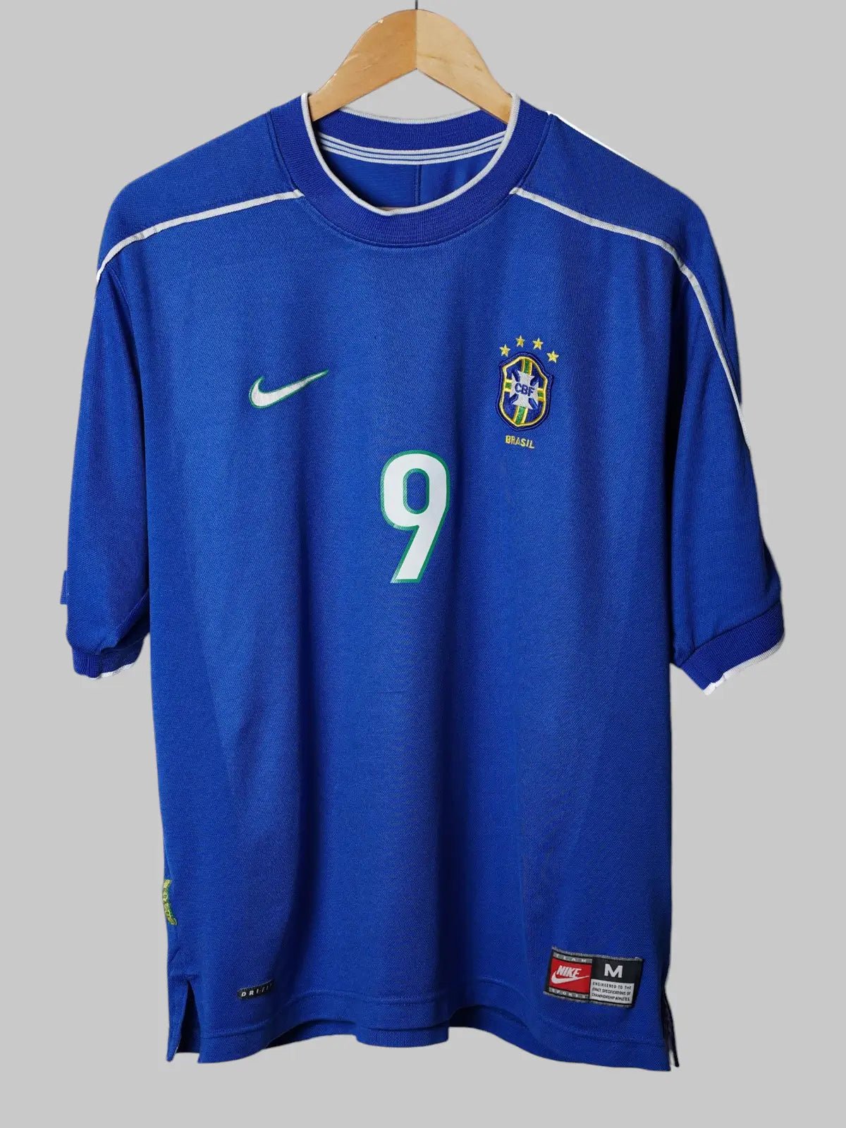 Brazil Away Shirt 1998/99 Ronaldo 9 (M)