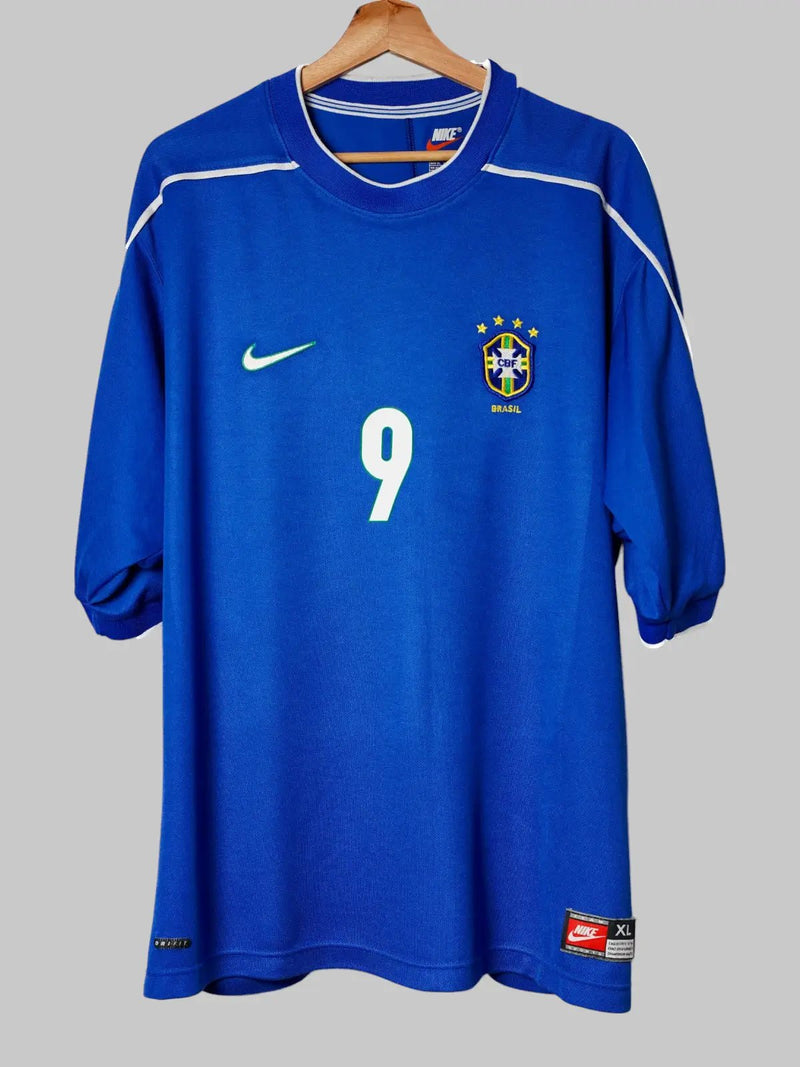 Brazil Away Shirt 1998/99 Ronaldo 9 (XL)