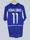 Camiseta de visitante de Brasil 2002/3 Ronaldinho #11 (M)