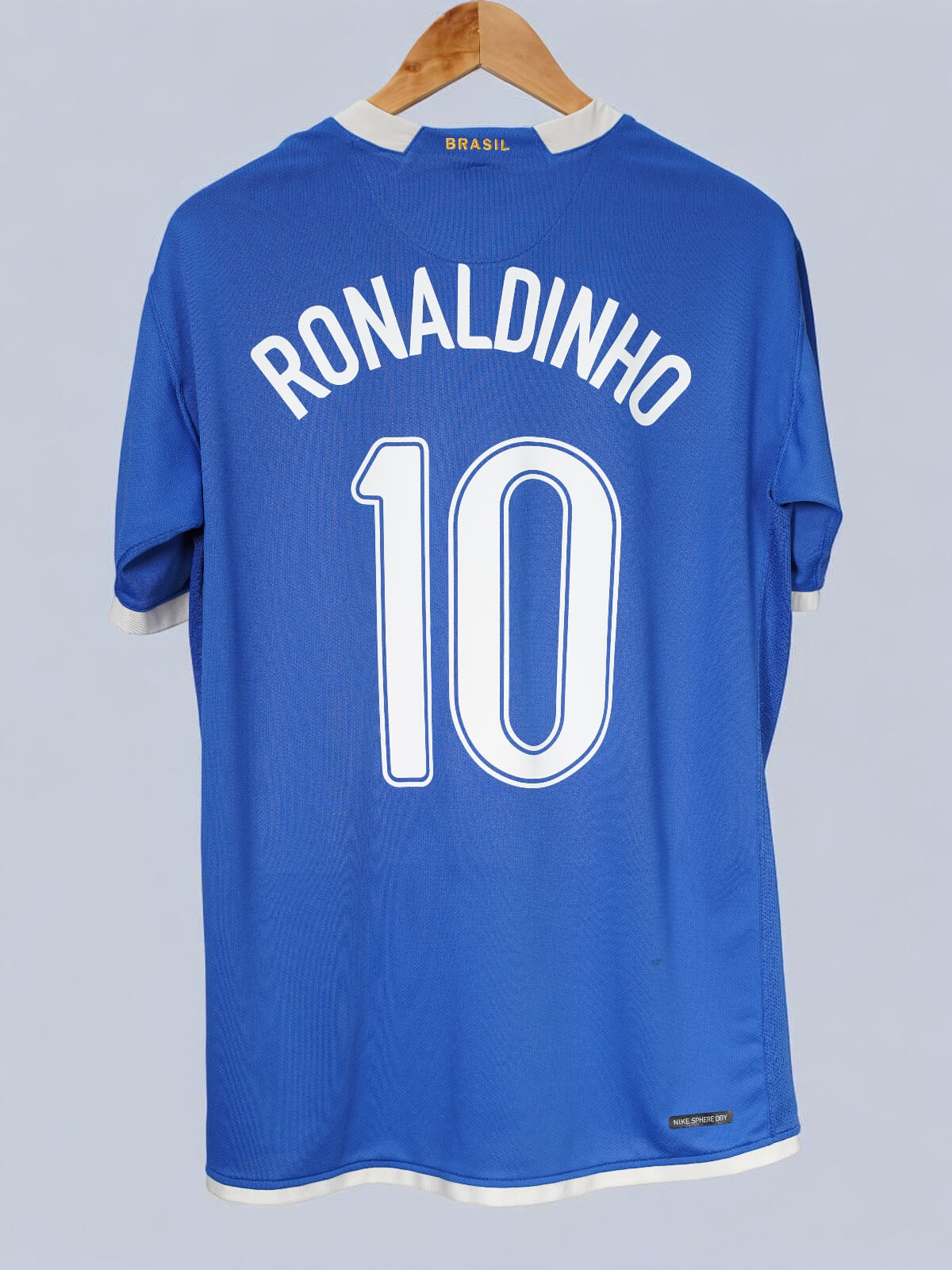 Brazil Away Shirt 2006/7 Ronaldinho 10 (L)