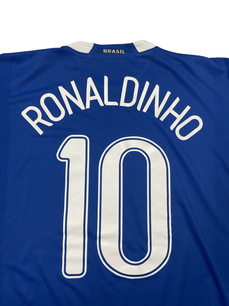 Brazil Away Shirt 2006/8 Ronaldinho #10 - 9/10 - L