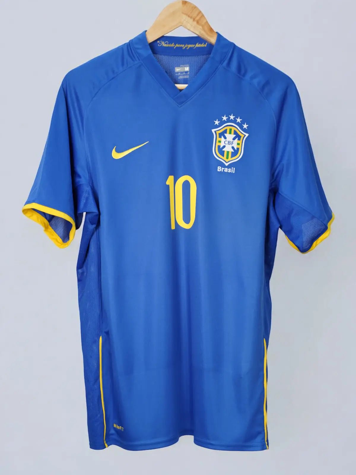 Brazil Away Shirt 2008/9 Ronaldinho 10 (M)