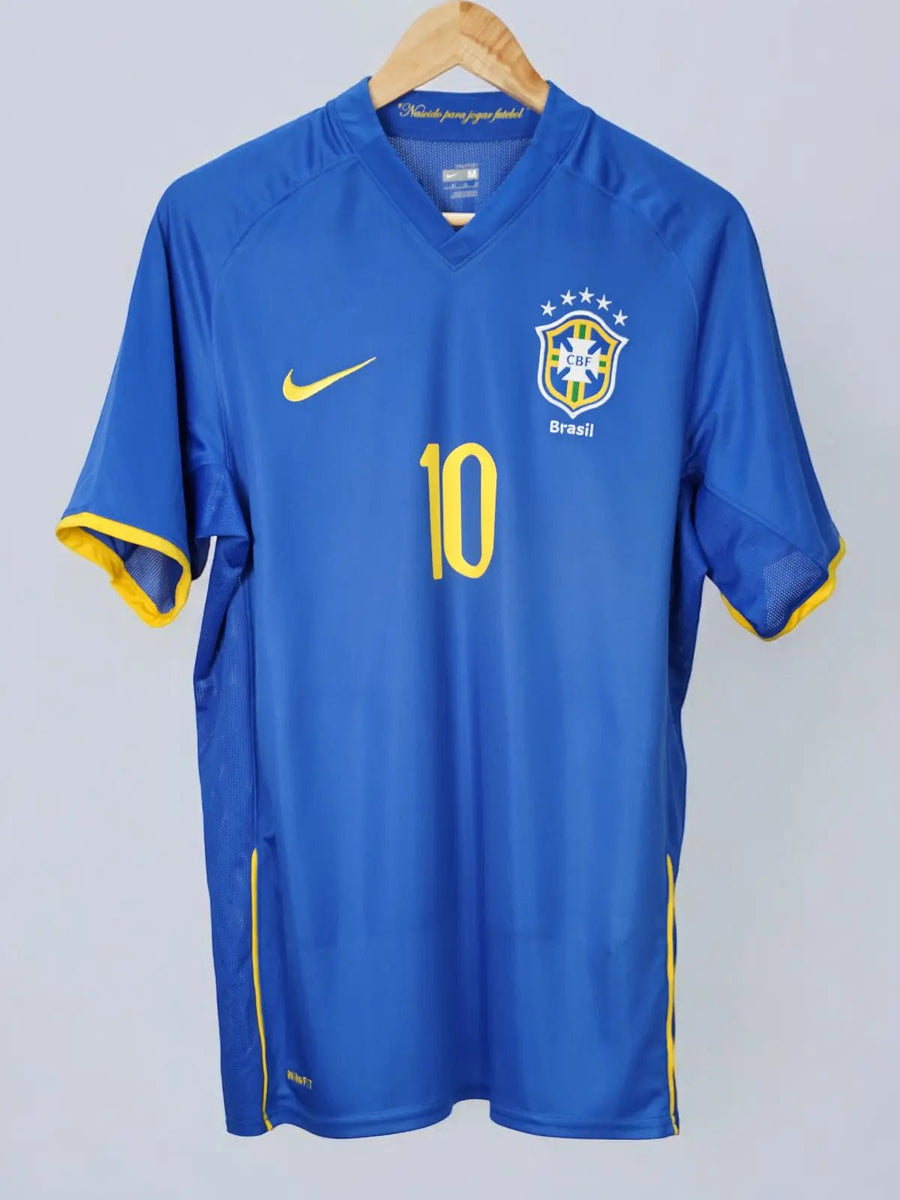 Brazil Away Shirt 2008/9 Ronaldinho 10 (M)