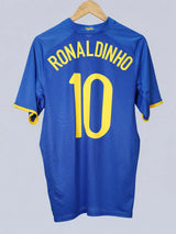 Brazil Away Shirt 2008/9 Ronaldinho 10 (M)