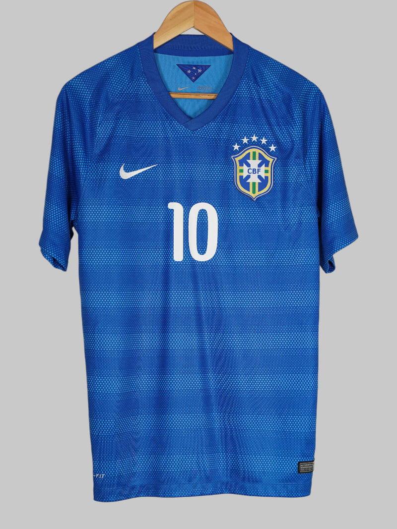 Brazil Away Shirt 2014/15 Neymar Jr 10 (M)