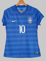 Brazil Away Shirt 2014/15 Neymar Jr 10 (M Woman)