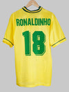 Camiseta local de Brasil 1995/96 Ronaldinho nº 18 (XL)