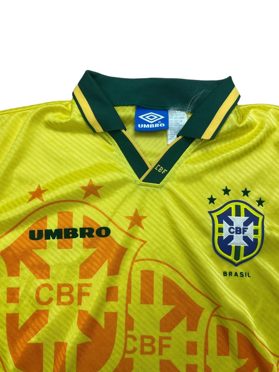 Brazil Home Shirt 1996/97 - 9/10 - L