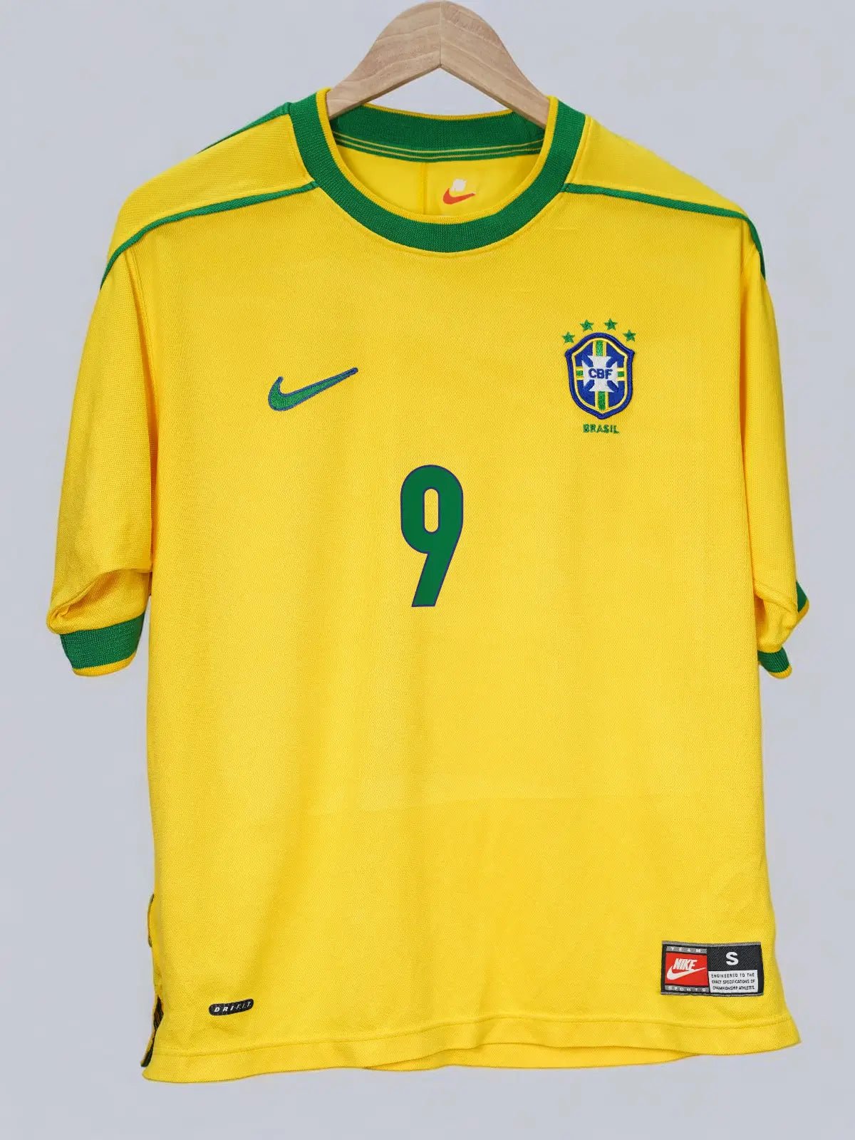 Brazil Home Shirt 1998/99 Ronaldo 9 (S)