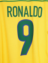 Brazil Home Shirt 1998/99 Ronaldo 9 (XL)
