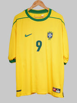 Brazil Home Shirt 1998/99 Ronaldo 9 (XL)