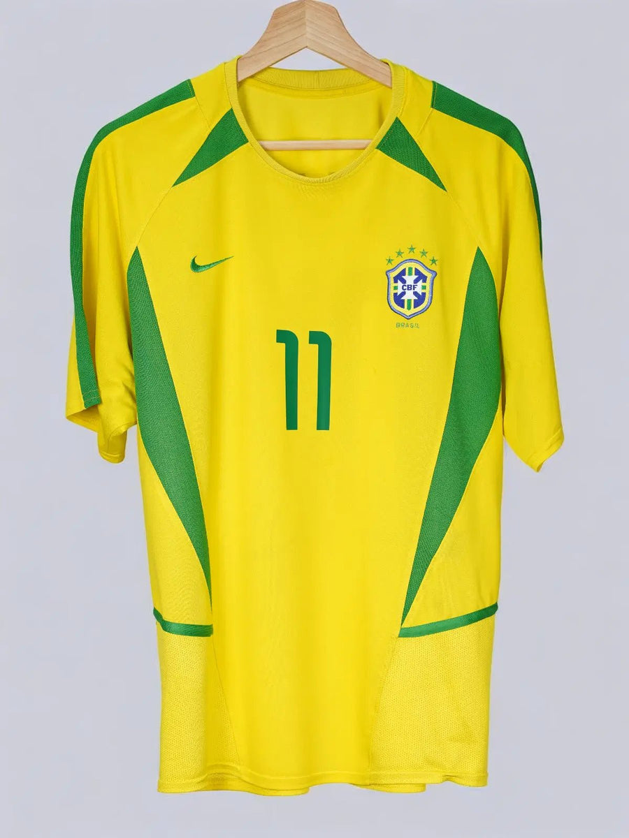 Nike ブラジル RONALDINHO 11番 シャツ 2002/3 Brazil Ronaldinho #11 Home Shirt (M) Nike – First11
