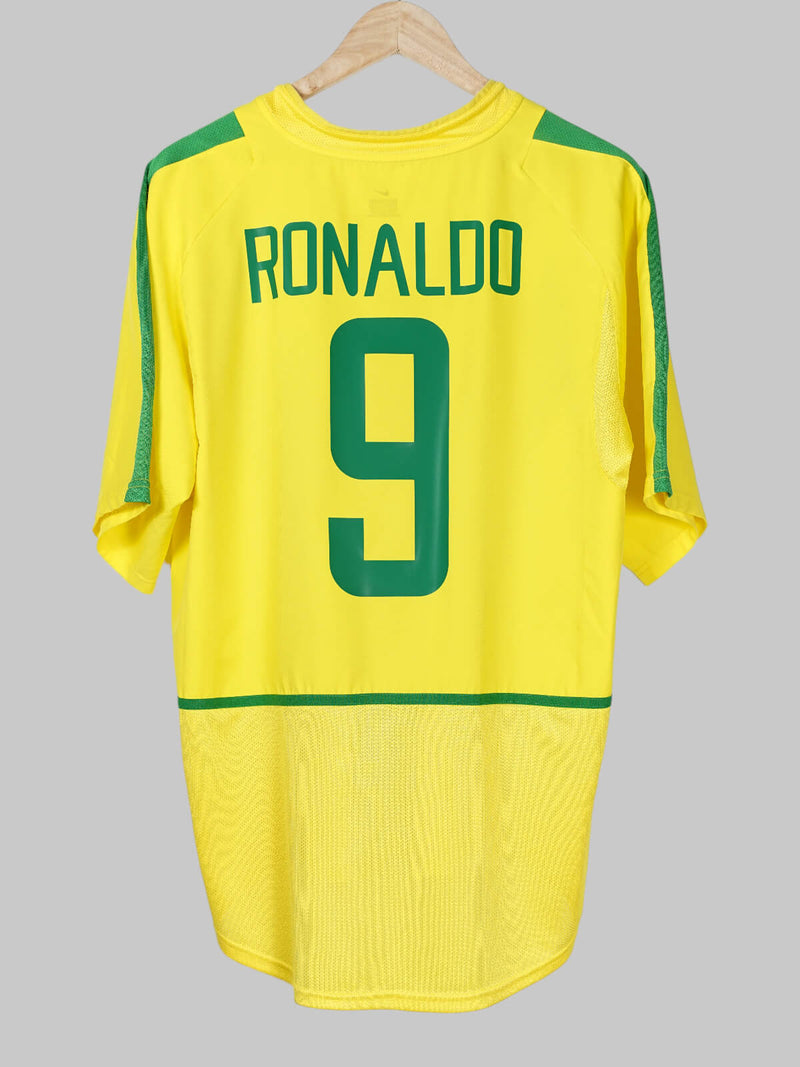 Brazil Home Shirt 2002/3 Ronaldo #9 (L)