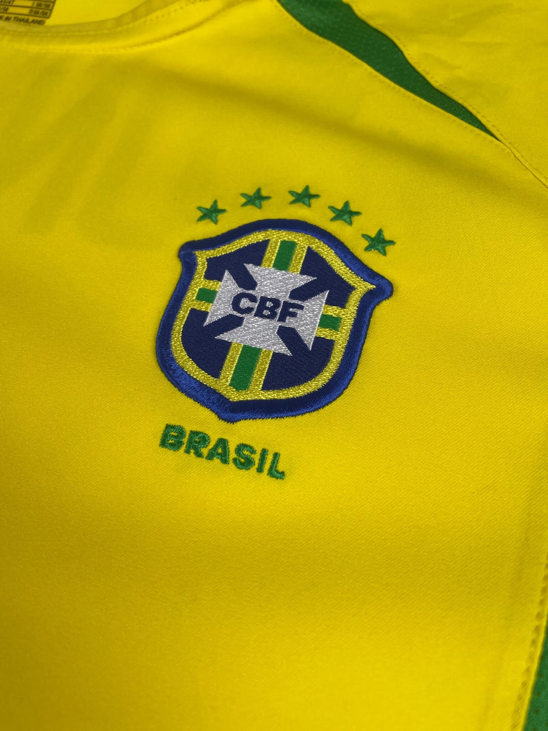 Brazil Home Shirt 2002/3 Ronaldo 9 (XL)