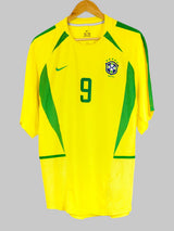 Brazil Home Shirt 2002/3 Ronaldo 9 (XL)