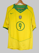 Brazil Home Shirt 2004/05 Ronaldo 9 (L)