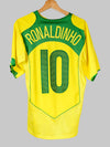 Brazil Home Shirt 2004/5 Ronaldinho #10 (M)
