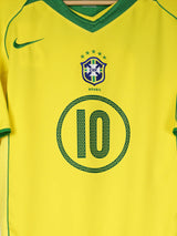 Brazil Home Shirt 2004/5 Ronaldinho 10 (M)