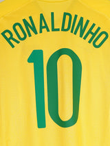 Brazil Home Shirt 2008/9 Ronaldinho 10 (M)