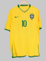 Brazil Home Shirt 2008/9 Ronaldinho 10 (XL)