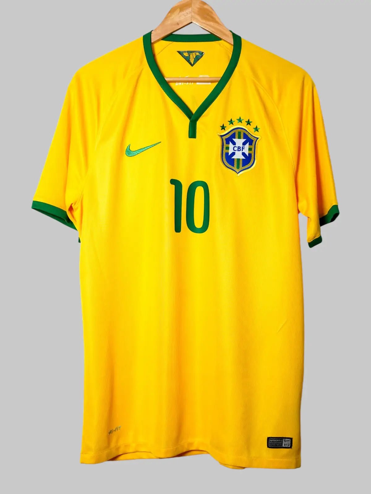Brazil Home Shirt 2014/15 Neymar 10 (L)