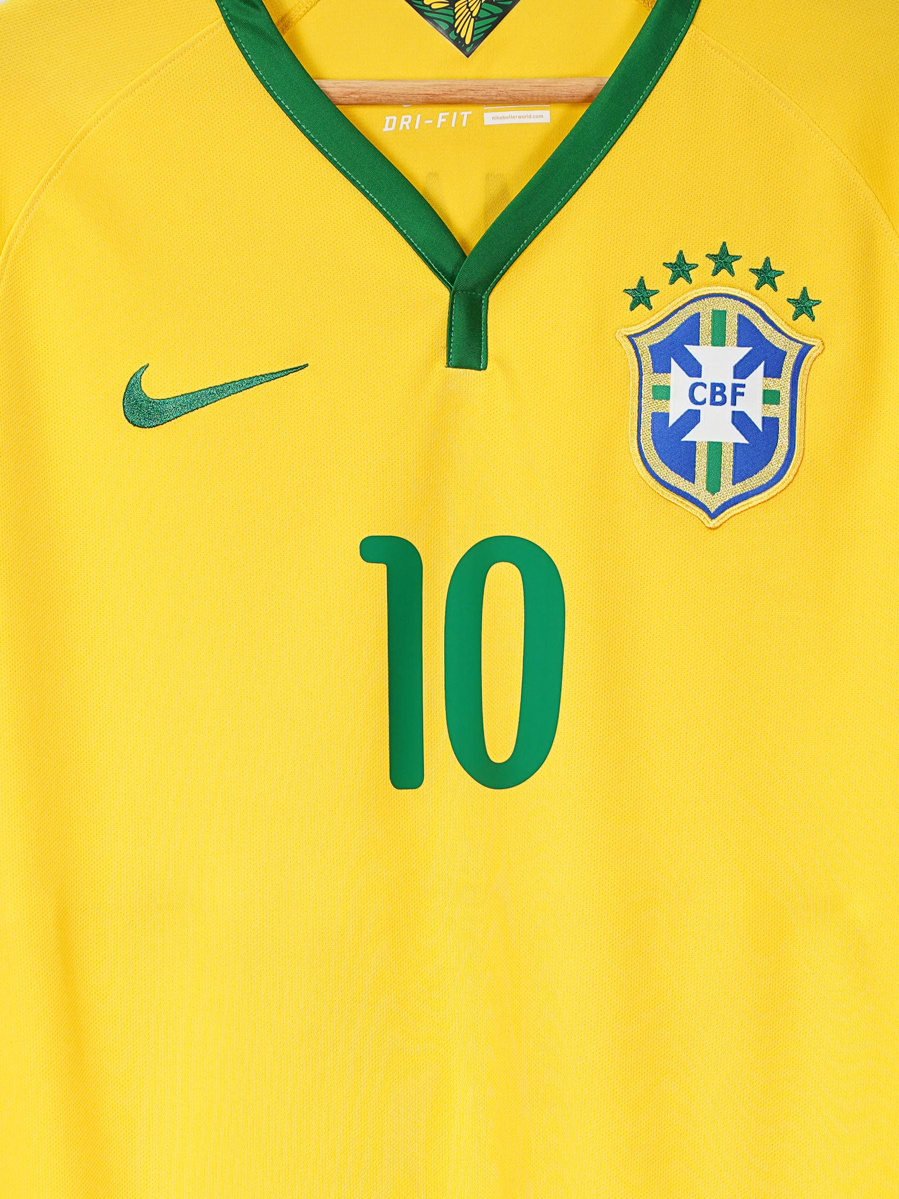 Brazil Home Shirt 2014/15 Neymar 10 (L)