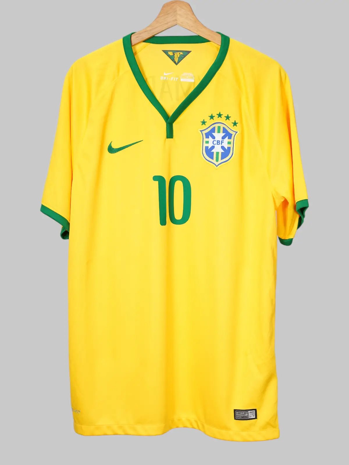 Brazil Home Shirt 2014/15 Neymar Jr 10 BNWT (L)