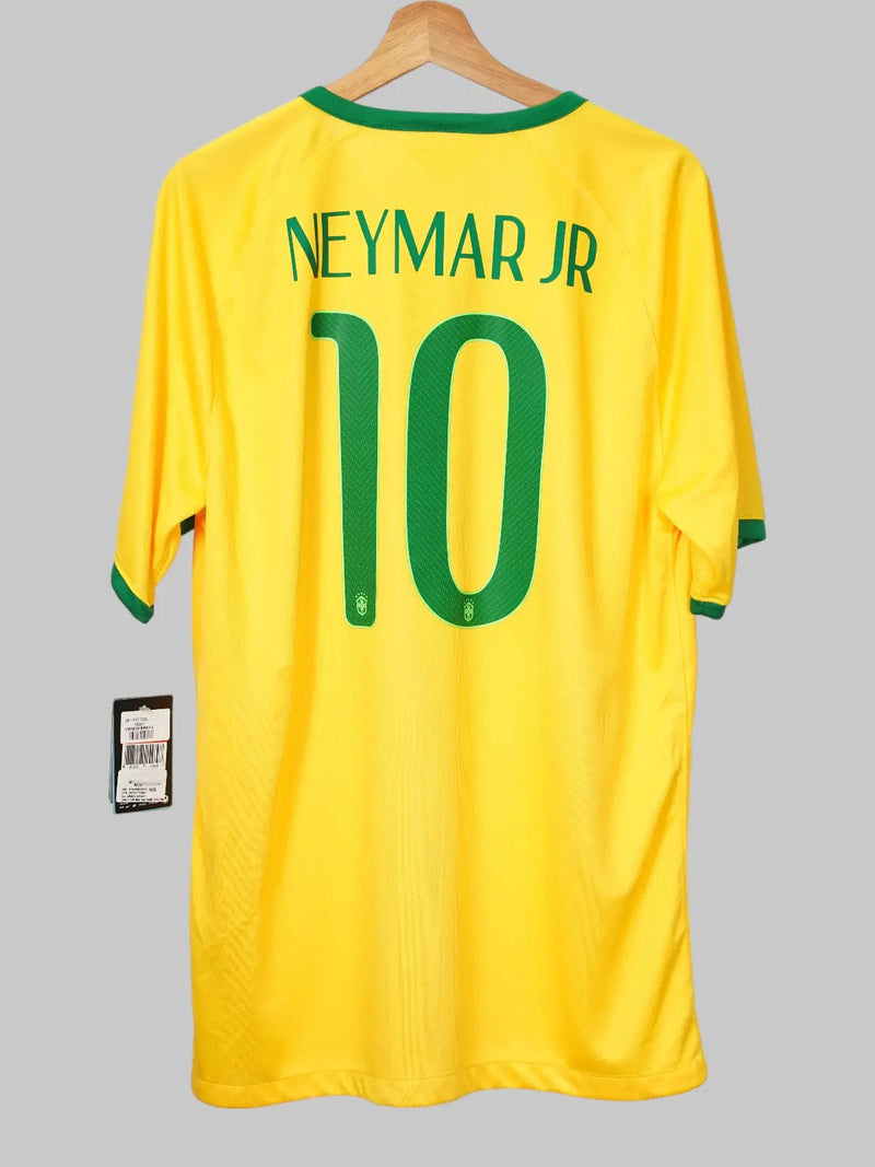Brazil Home Shirt 2014/15 Neymar Jr 10 BNWT (L)