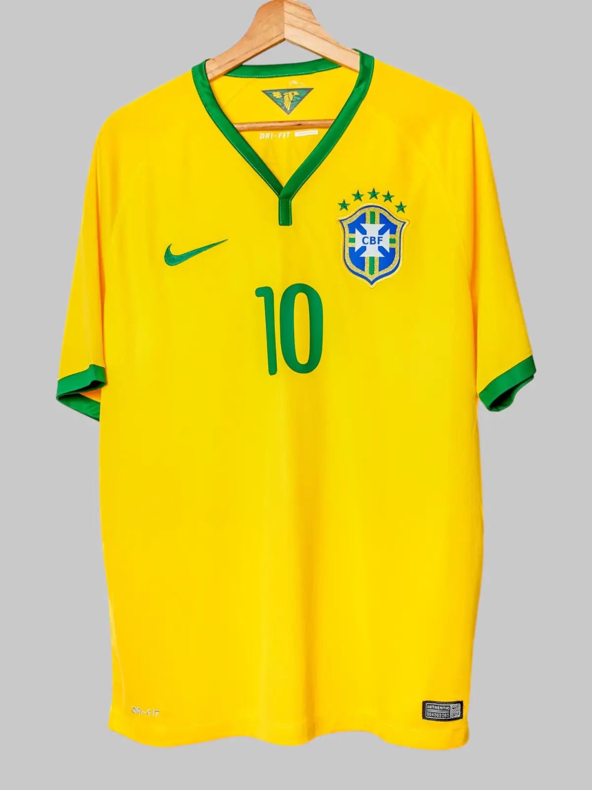 Brazil Home Shirt 2014/15 Neymar Jr 10 (L)