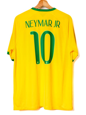 Brazil Home Shirt 2014/15 Neymar Jr 10 (L)