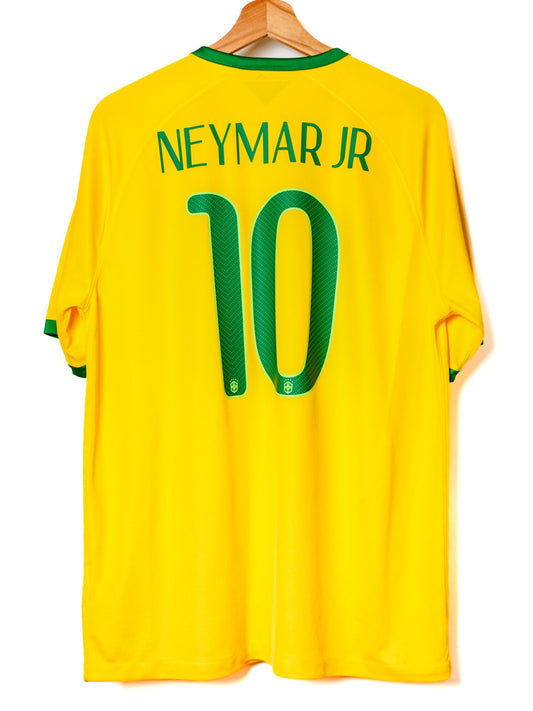 Brazil Home Shirt 2014/15 Neymar Jr 10 (L)